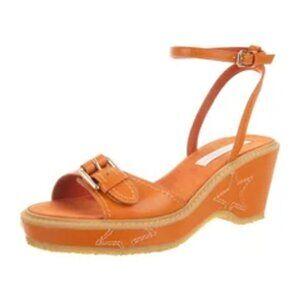 Embroidered Star Platform Sandals